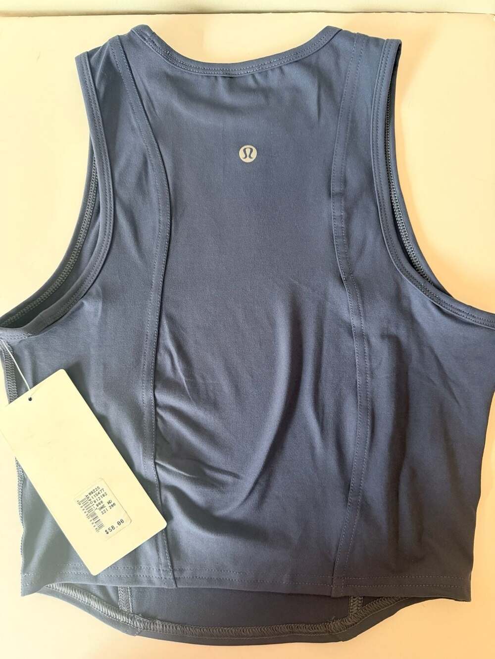 lululemon athletica Navy Blue Cropped Tank Top - Picture 4 of 4